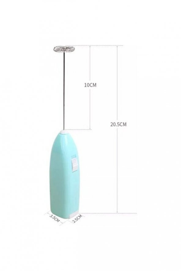 Pilli Mini Mixer Kahve Sür Köpürtücü Karıştırıcı - 4
