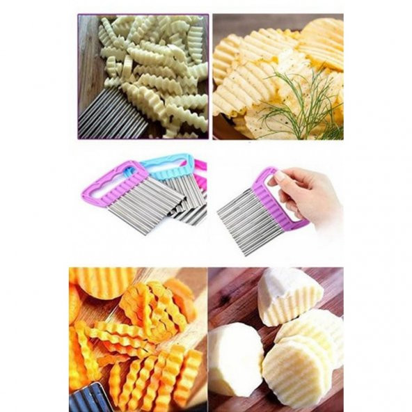 Cips Patates Doğrayıcı Şekilli Sebze Ve Meyve Dilimleyici Chips Chopper - 2