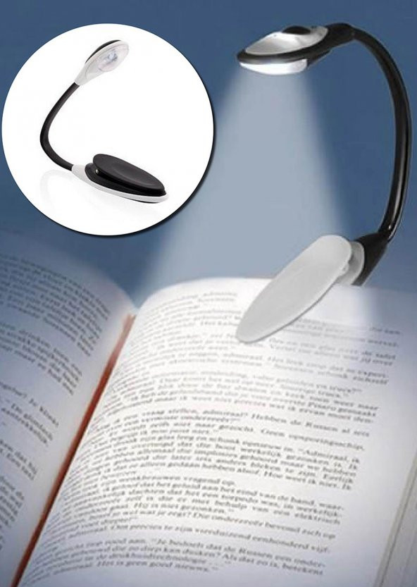 Mandallı Bükülebilir Kitap Okuma Işığı - 1