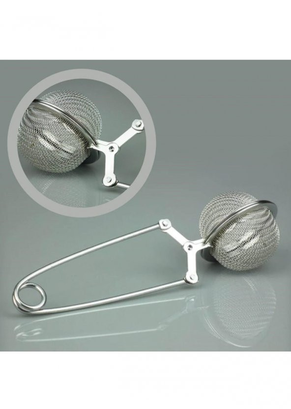 Paslanmaz Çelik Bitki Çayı Demleme Süzgeci - Resim 2