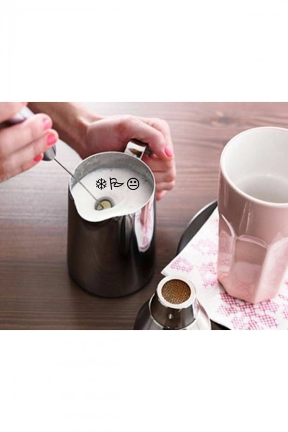 Kahve Süt Cappucino Pilli Köpürtücü Çırpıcı Bebek Maması Yumurta - 3