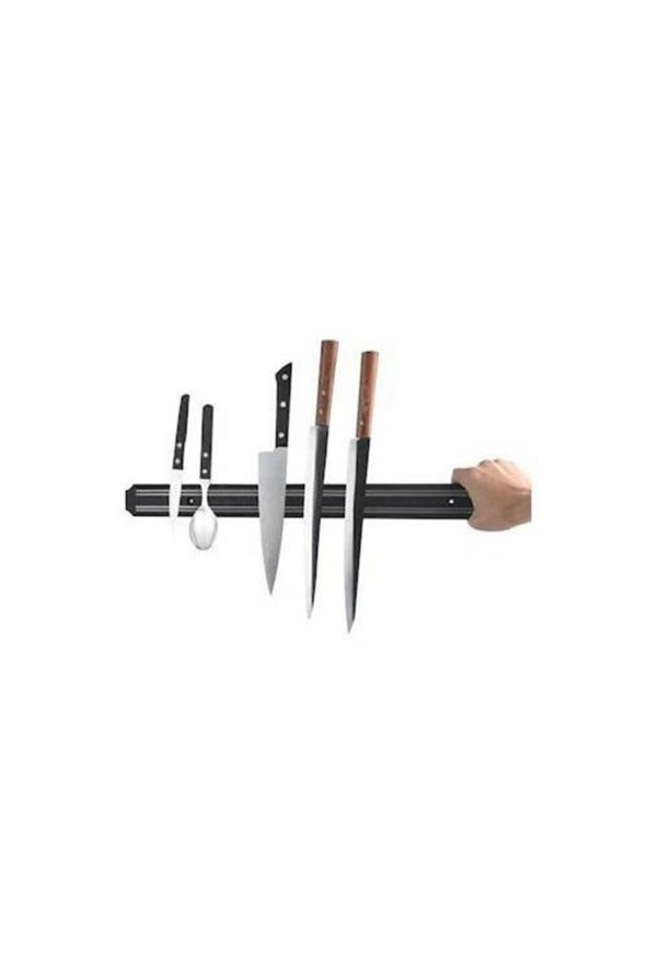 Mıknatıslı Bıçak Askısı Bıçak Tutucu Bıçak Askısı Duvara Monte 33 Cm - Resim 5