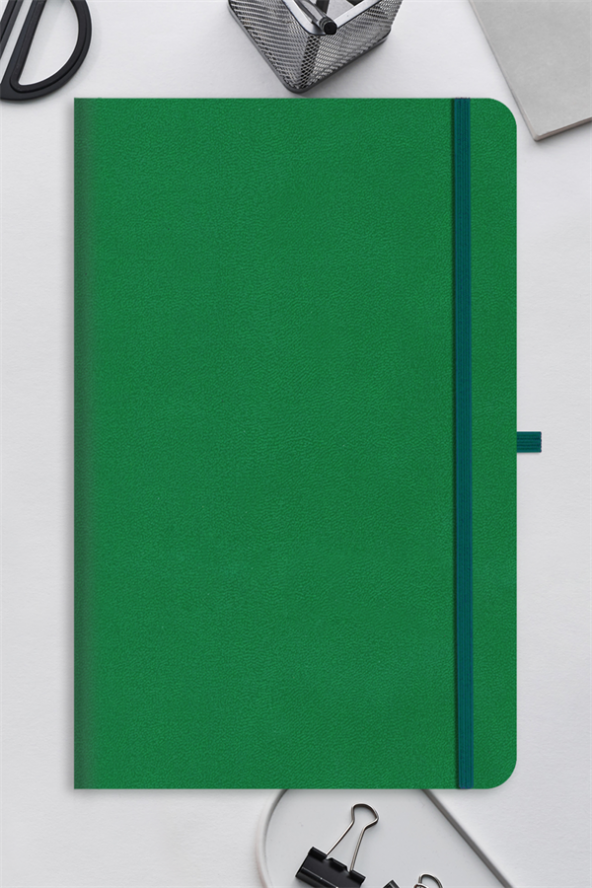 Tarihsiz Klasik Defter Rec Note 13x21 Çizgili Yeşil - 2
