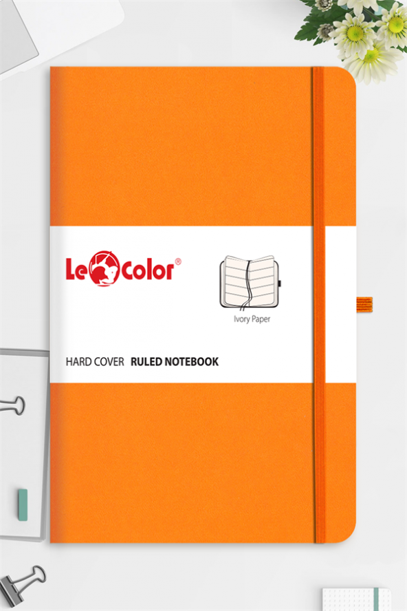 Tarihsiz Klasik Defter Rec Note 13x21 Çizgili Turuncu