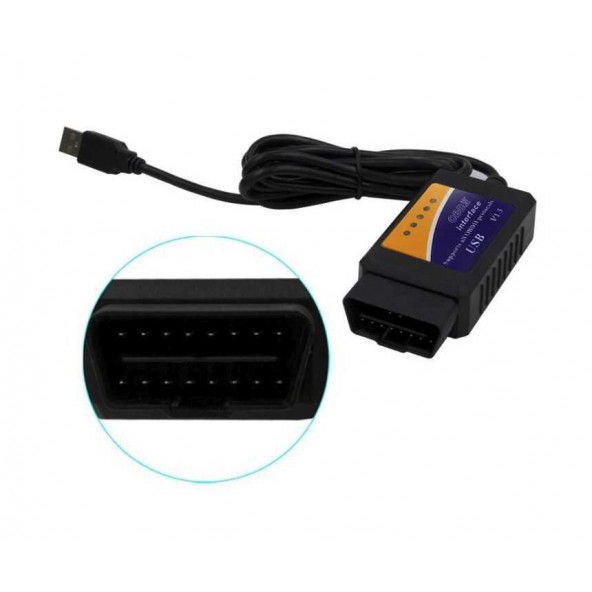 ELM327 Araç Arıza Tespit Cihazı OBD2 V1.5 (USB) - 3