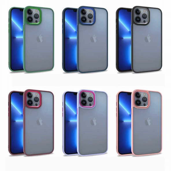 Apple iPhone 13 Pro Max Kılıf Flora Buton,Kenar Çevresi Renkli - Resim 9