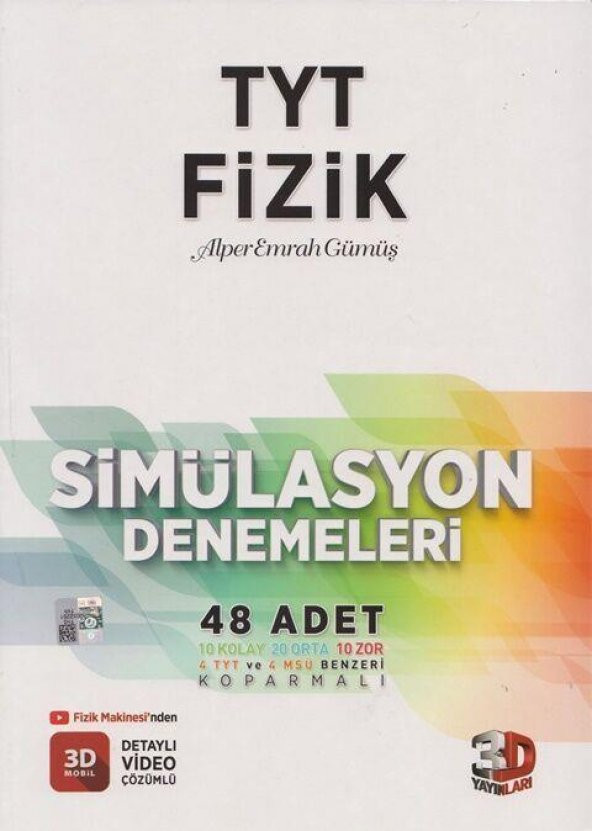 TYT Fizik Simülasyon 48 Deneme 3D Yayınları