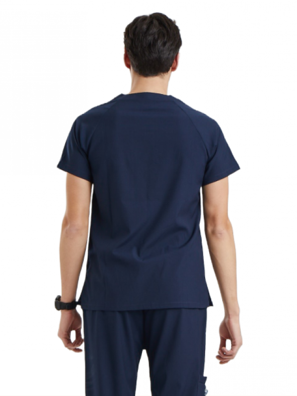 BASIC- Erkek Likralı Lacivert Üniforma Üst - Resim 3