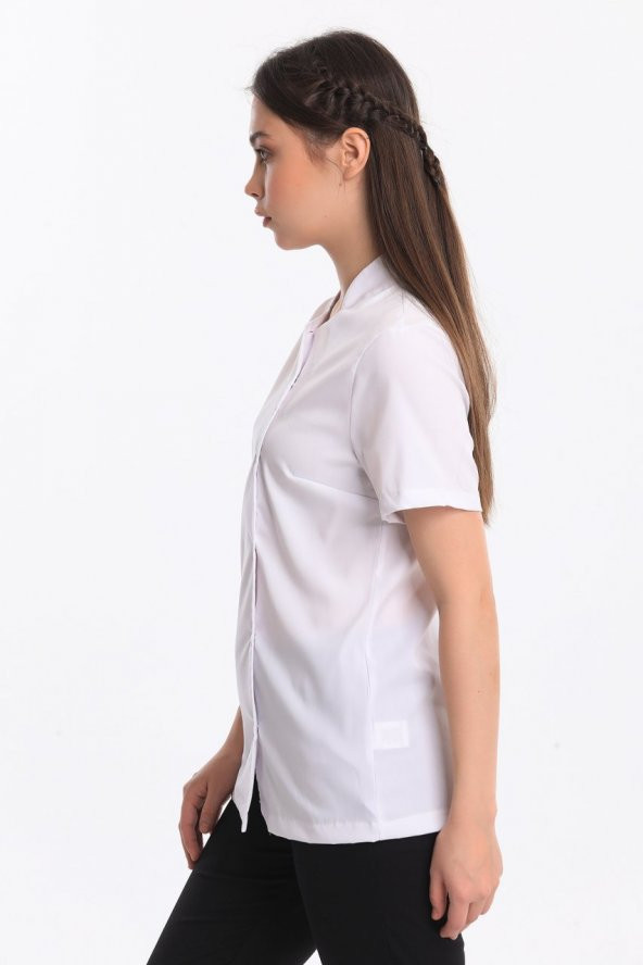 COSMOS KADIN LİKRALI ÜNİFORMA TAKIMI - BEYAZ - Resim 3