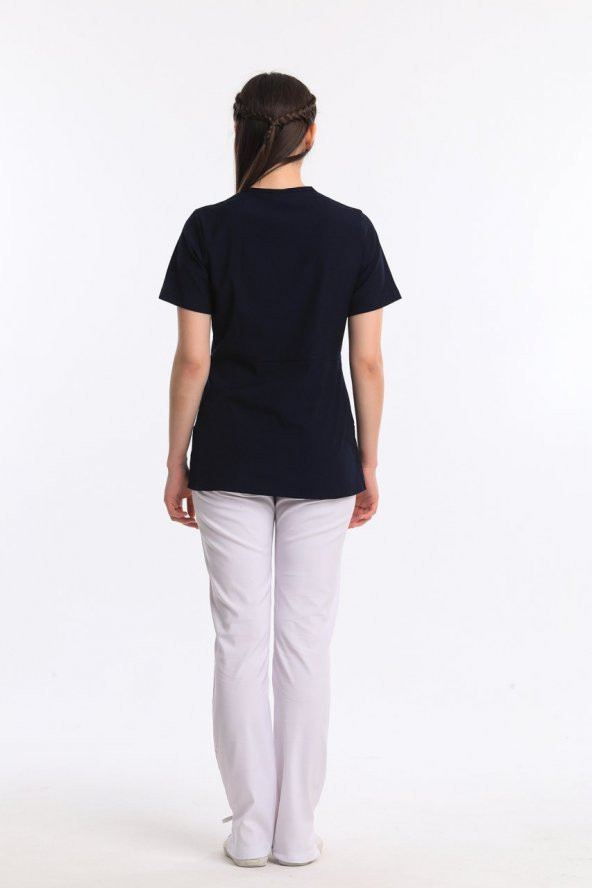 IRIS KADIN LİKRALI ÜNİFORMA TAKIMI - SİYAH - Resim 4