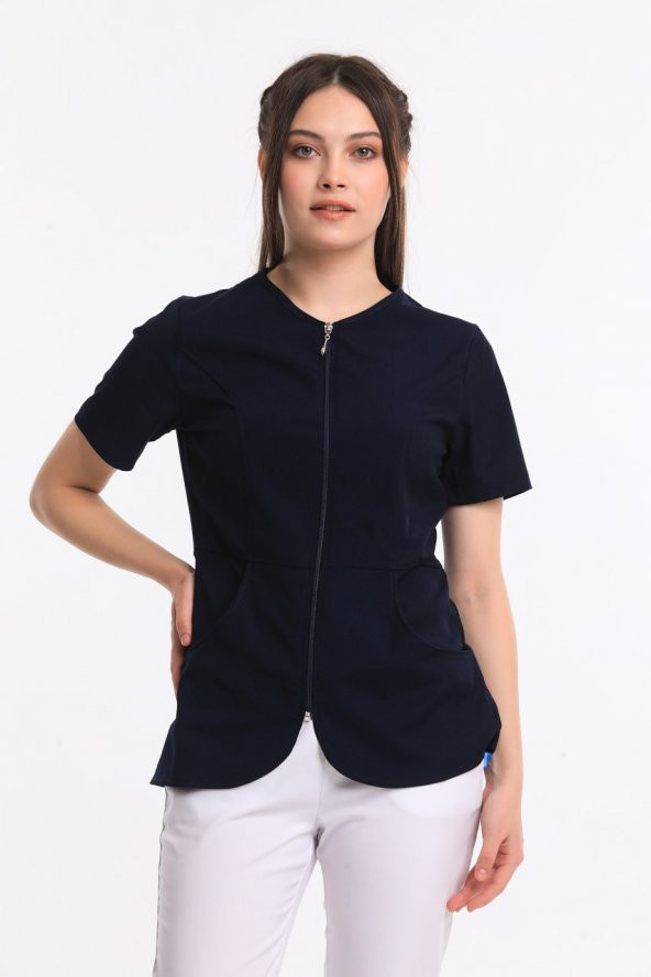 IRIS KADIN LİKRALI ÜNİFORMA TAKIMI - SİYAH ürün görseli