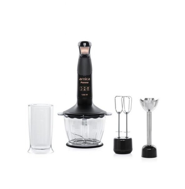 Arnica Panna 3'lü El Blender Seti Siyah GH21560 - Resim 2