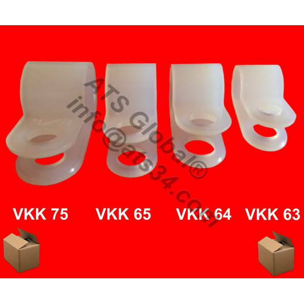 Vidalı Kablo Klipsi VKK64 300 Adet