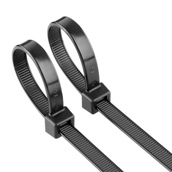Plastik Siyah Kablo Bağı - 150x2.5 mm (15cm) - 10 Adet