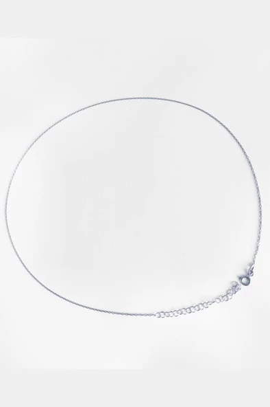 30 Forse Gümüş Kolye Zinciri - Resim 3