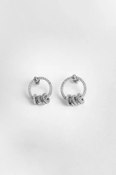 Küçük Halkalı Gümüş Küpe - 4