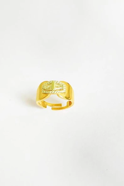 Ayarlanabilir Ölçü Baget Taş Gümüş Yüzük - 3