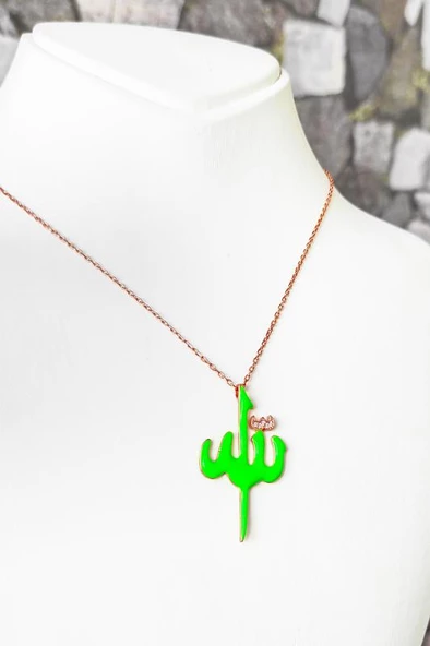 Arapça ALLAH Yazılı Büyük Gümüş Kolye - Resim 2