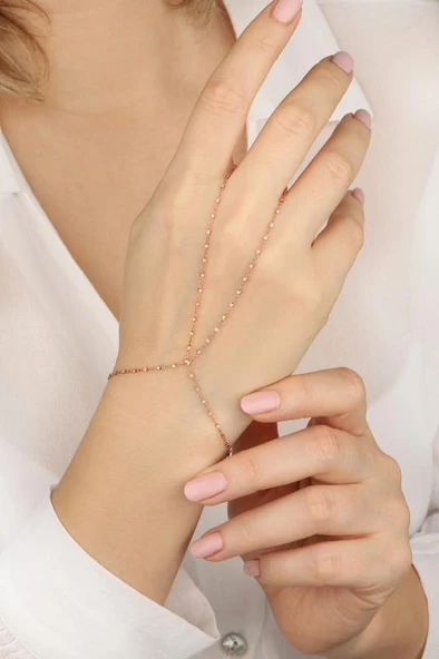 Küçük Kare Noktalı Gümüş Şahmeran - Resim 6