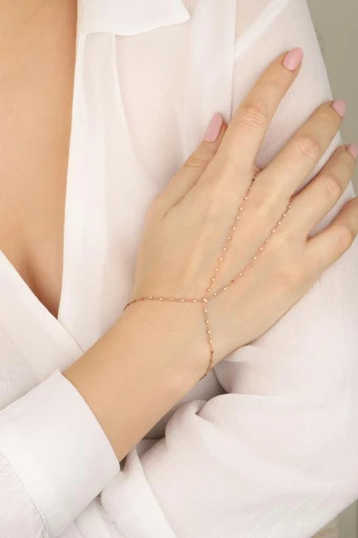 Küçük Kare Noktalı Gümüş Şahmeran - Resim 5