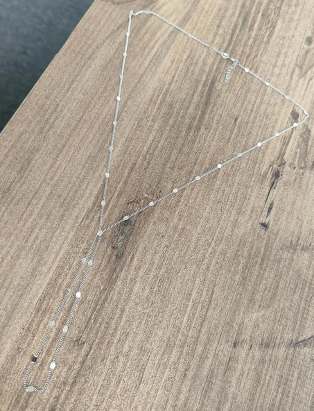 Ezme Köşeli Zincir Gümüş Şahmeran - Resim 5