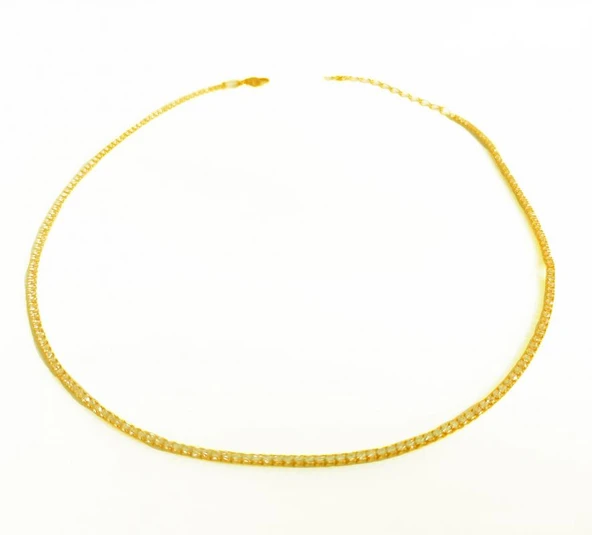 1,5 mm Beyaz Zirkon Taşlı Gümüş Suyolu Halhal - Resim 5