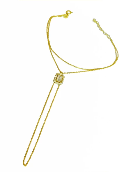 Baget Taşlı Gümüş Şahmeran Bileklik - 3