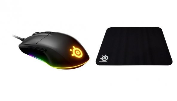 SteelSeries Rival 3 RGB Oyuncu Mouse + Qck+ Oyuncu Mousepad