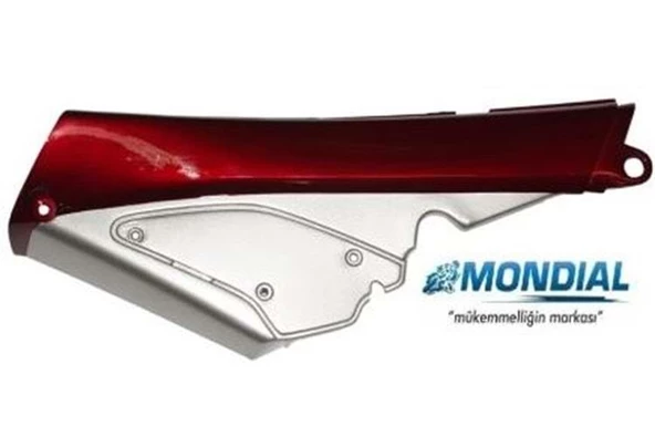 Mondial Yan Kapak Ön Kısım Sağ Ft 110 Bordo/Gri Orj