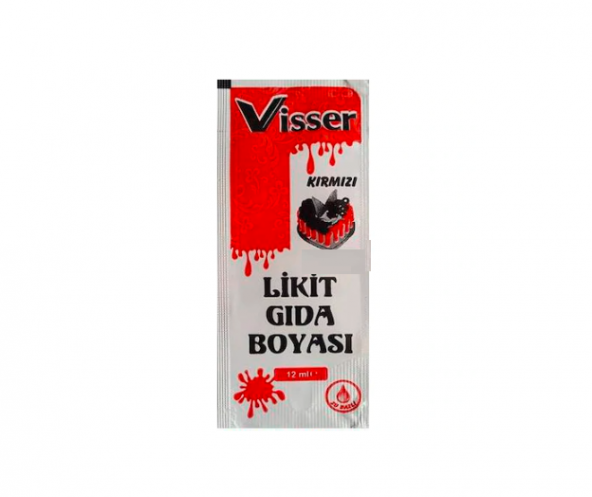 Visser Likit Gıda Boyası (12 ml) Kırmızı