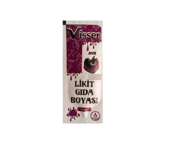 Visser Likit Gıda Boyası (12 ml) Mor