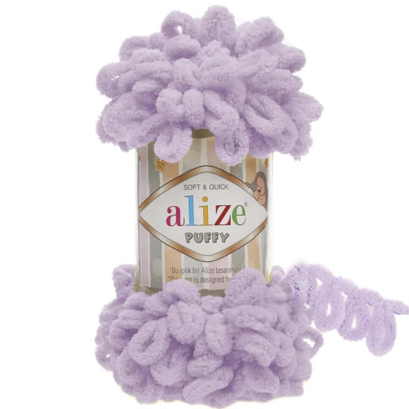 Alize Puffy El Örgü İpi 27 Lila