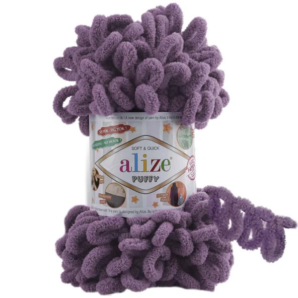 Alize Puffy El Örgü İpi 437 Lavanta