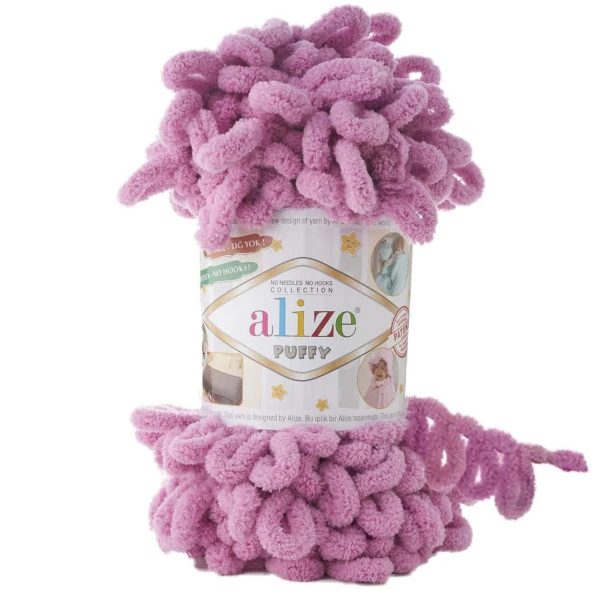 Alize Puffy El Örgü İpi 98 Pembe