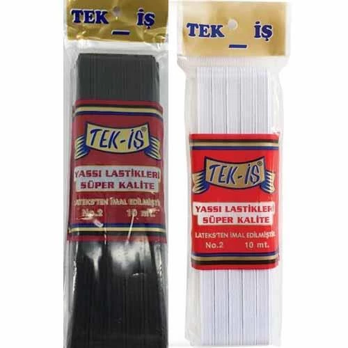 Yassı Bel Lastiği 1 Cm ( 10 Metre )