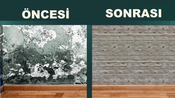 Renkli Duvarlar Kendinden Yapışkanlı 3D Boyutlu Usta Gerektirmez Duvar Kaplama Kağıdı Paneli NW126 - Resim 5