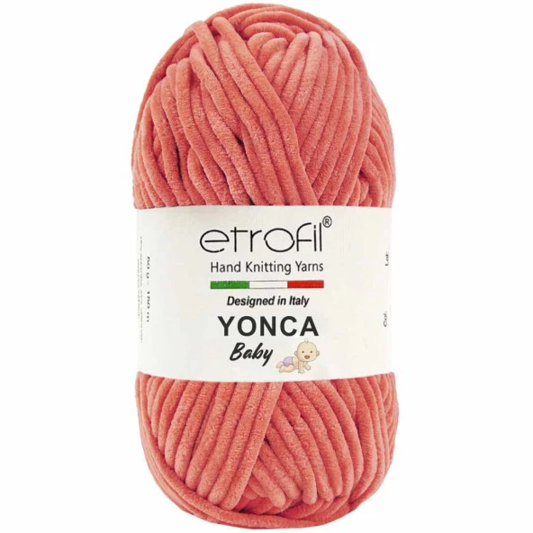 Etrofil Yonca Baby Kadife Örgü İpi 70216 Turuncu