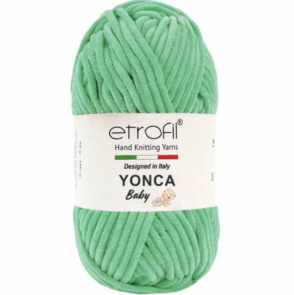 Etrofil Yonca Baby Kadife Örgü İpi 70411 Açık Yeşil