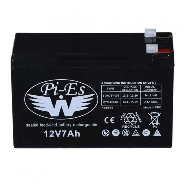 12V 7Ah 12 VOLT 7 AMPER PİLSAN uyumlu OYUNCAK ARABA JEEP AKÜLÜ ARABA AKÜSÜ PİLİ BATARYASI