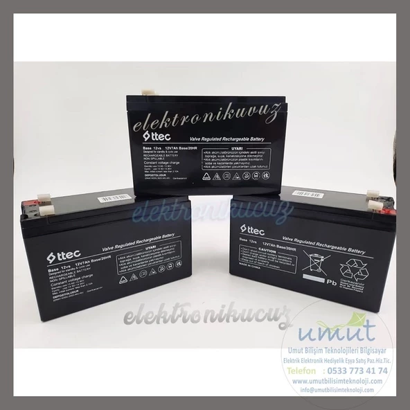 BLACK SİYAH RENKTE  12V 7AH AKÜ KURU BAKIMSIZ AKÜ BAKIMA GEREK YOKTUR BAKUMSIZ AKÜ ürün görseli
