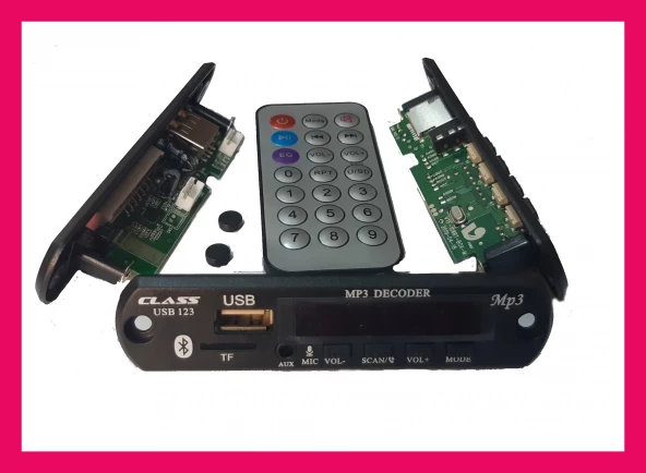 Fiat Linea Bluetooth Oto Teyp Çevirici Dc 12 Volt Bt-speaker Usb Sd Çevirici Aux Girişli Araç Araba - 4