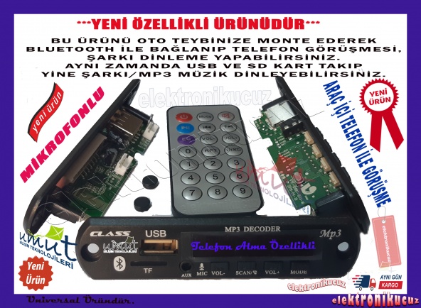 YENİ DİZAYNLI MODEL OPEL ASTRA BLUETOOTHLU OTO TEYP USBSD ÇEVİRİCİ AUX KUMANDALI 12V MİKROFONLUDUR.