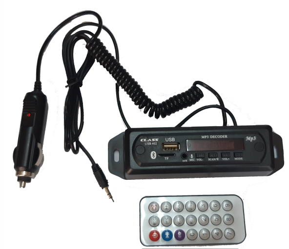 ÇAKMAKLIK GİRİŞLİ OTO TEYP DÖNÜŞTÜRÜCÜ BLUETOOTH AUX-SD KART USB ÇEVİRİCİ BOARD DIGITAL 12VOLT BESLEMELİ