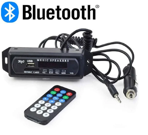 Araç Bluetooth Aux Usb Çalar Oto Teyp Aux Çevirici Mp3 Modülüdür