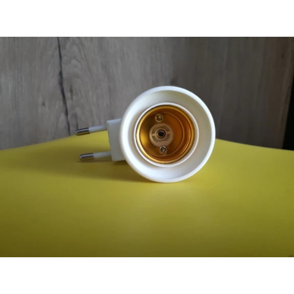 Gece Lambası Anahtarlı Aç-Kapa OnOff LU E27 Duylu Ampul Yuvası Ampül Duyu Işığını sen yansıt. - 3