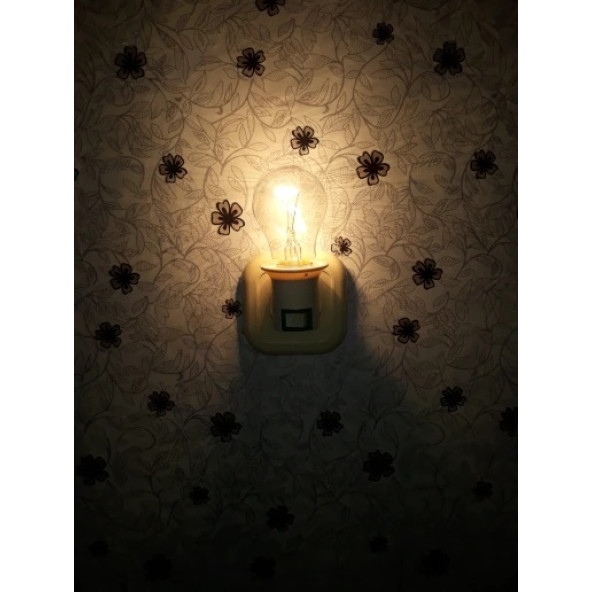 Gece Lambası Anahtarlı Aç-Kapa OnOff LU E27 Duylu Ampul Yuvası Ampül Duyu Işığını sen yansıt. - 5