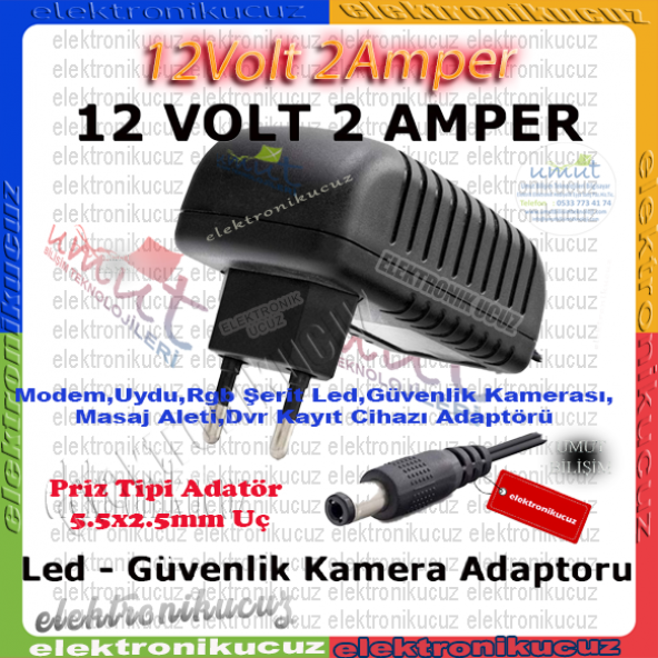 HHM-MODEM ADAPTERÜ 12V 2A AC DC 12V2A 12 VOLT 2 AMPER 12V 2Ah ADAPTER TRAFO PLASTİK