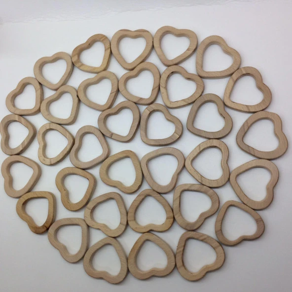 Figürlü Ahşap Diş Kaşıyıcı Kalp - 3