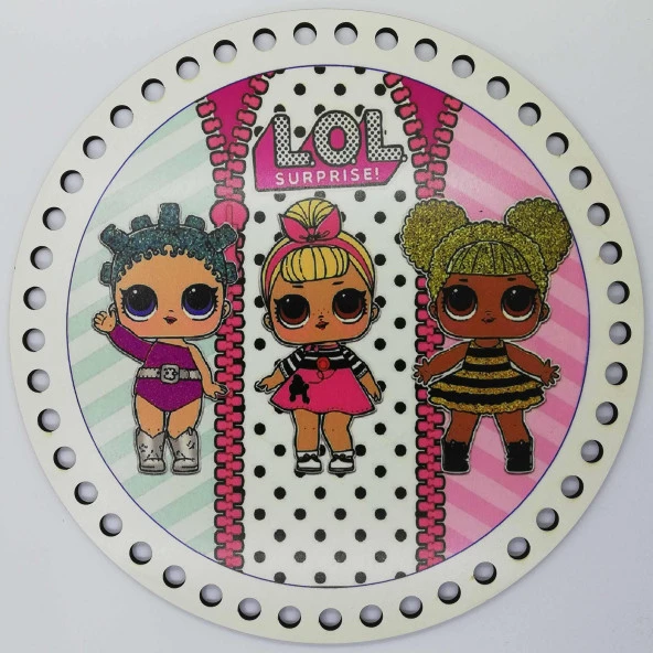 Ahşap Çanta Plakası 7233 Lol Bebek