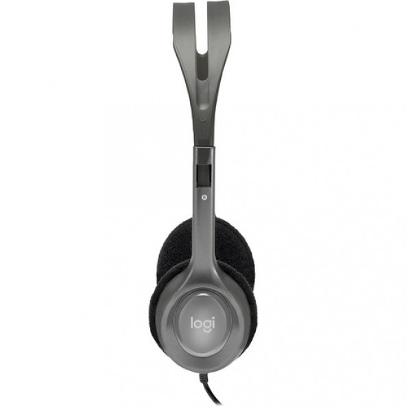 Logitech H110 Kablolu Stereo Kulaklık - Gri - 2